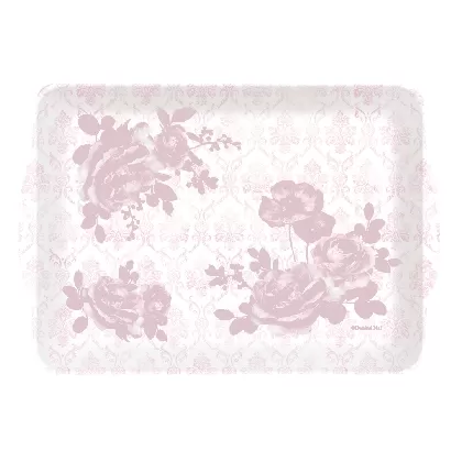 Floral Damask Tablett m. Griffen 33x22cm