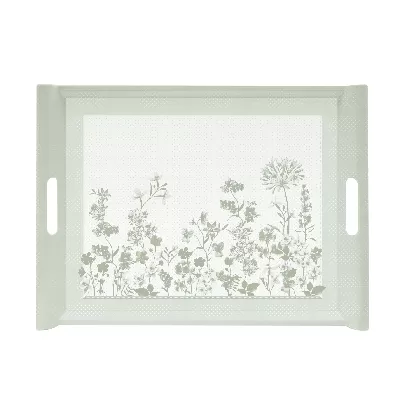 Floraison Tablett m. Griffen 52x37cm