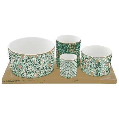 Floral Fantasy Appetizer Set mit 4 Schälchen, 29x13cm