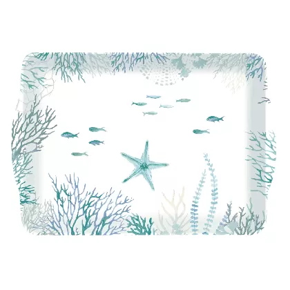 Under the Sea Tablett m. Griffen 33x22cm