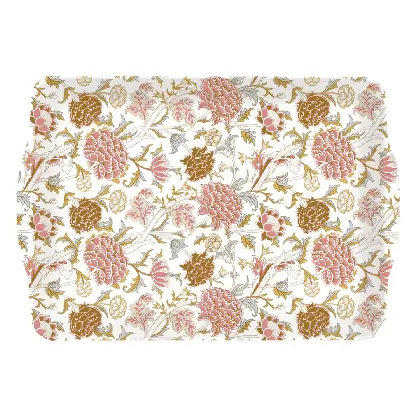 William Morris Pink Tablett m. Griffen 46x32cm