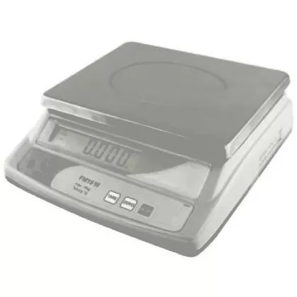Tischwaage m.LCD Anzeige u. Akku bis 15kg Teilung 1g 23x30cm