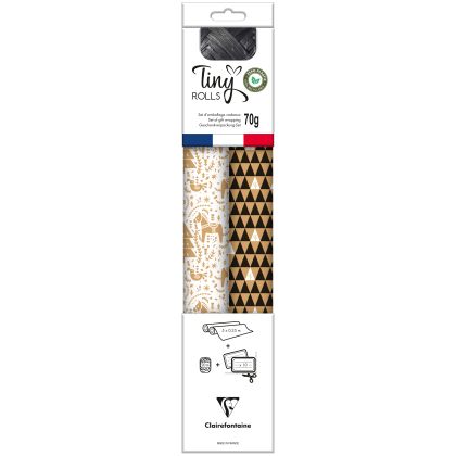 CLAIREFON Tiny Rolls Set     weiss/schw.