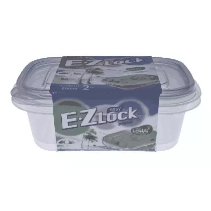2er Set Vorratsdosen EZ Lock pastell 0.89lt