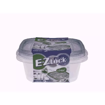 2er Set Vorratsdosen EZ Lock quadratisch 0.97lt