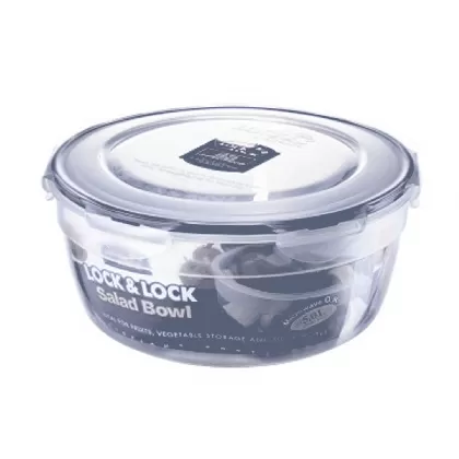 Salatschüssel mit Griff 5lt 28cm mit Abtropf Einlage