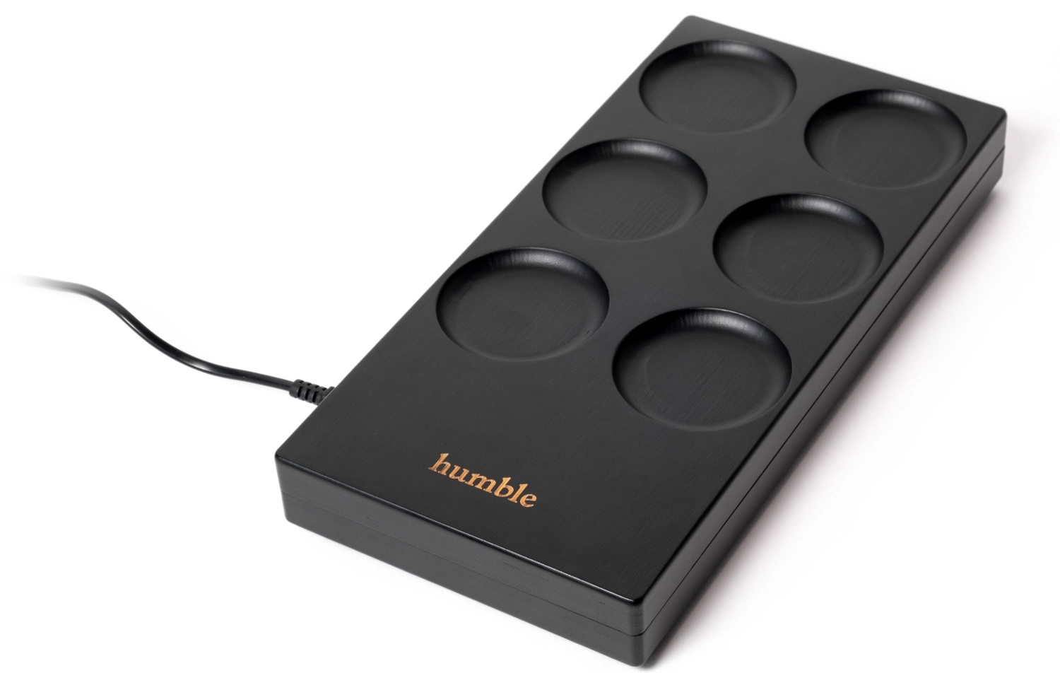 Wireless charger 6 dock black CE 37x18x4.5cm