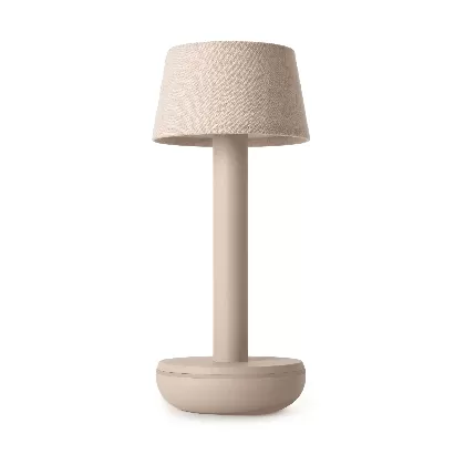 Humble Light two beige linen, 21.2x8.8 cm