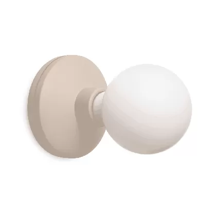 Humble Bee wall light linen frosted 18x12cm