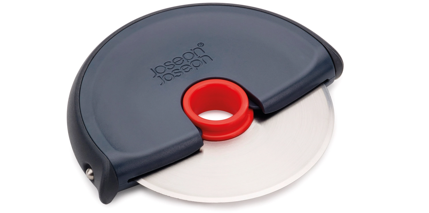 Disc Pizzarad m. Silikonschutz 12x10.7x1.8cm grau rot