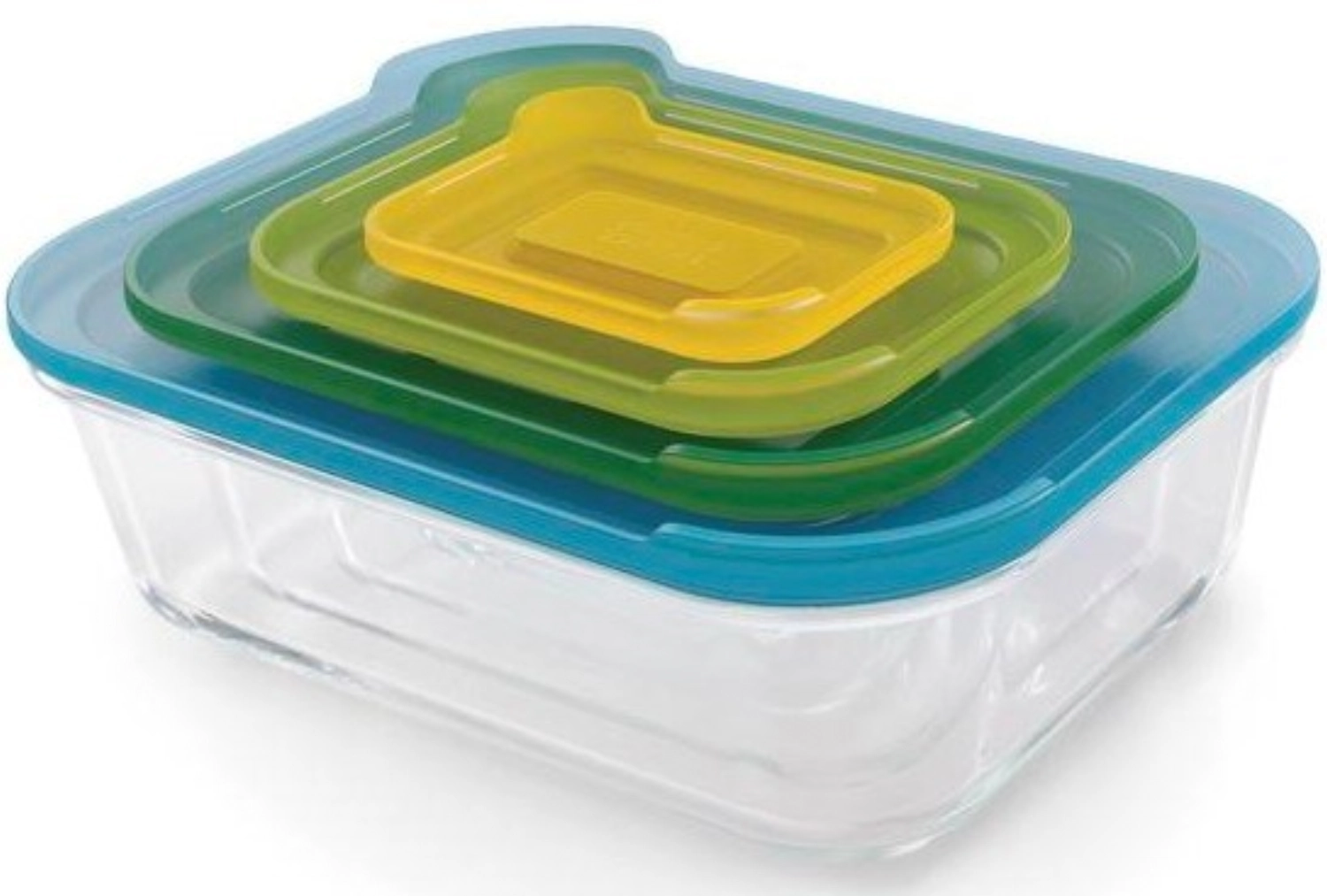 Nest Glas Vorratsbehälter 4tlg. 0.13 0.55 1.3 2.5L