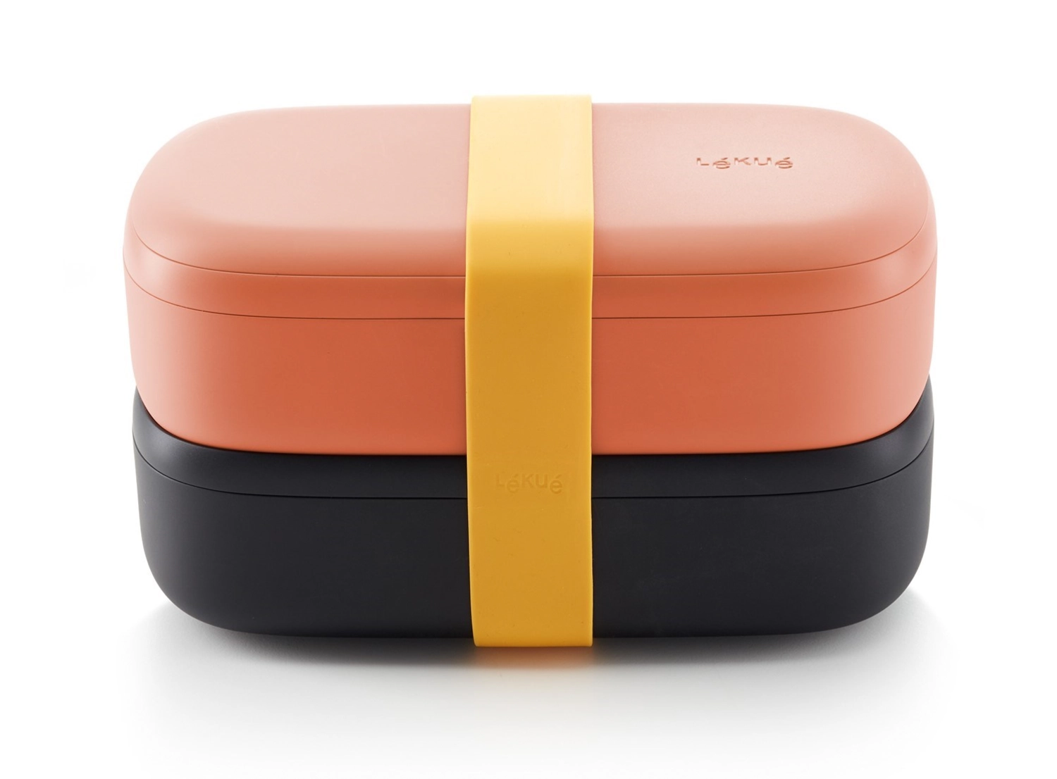 Lunchbox mit Besteck 19.2x10x11cm 500ml Kunststoff korall