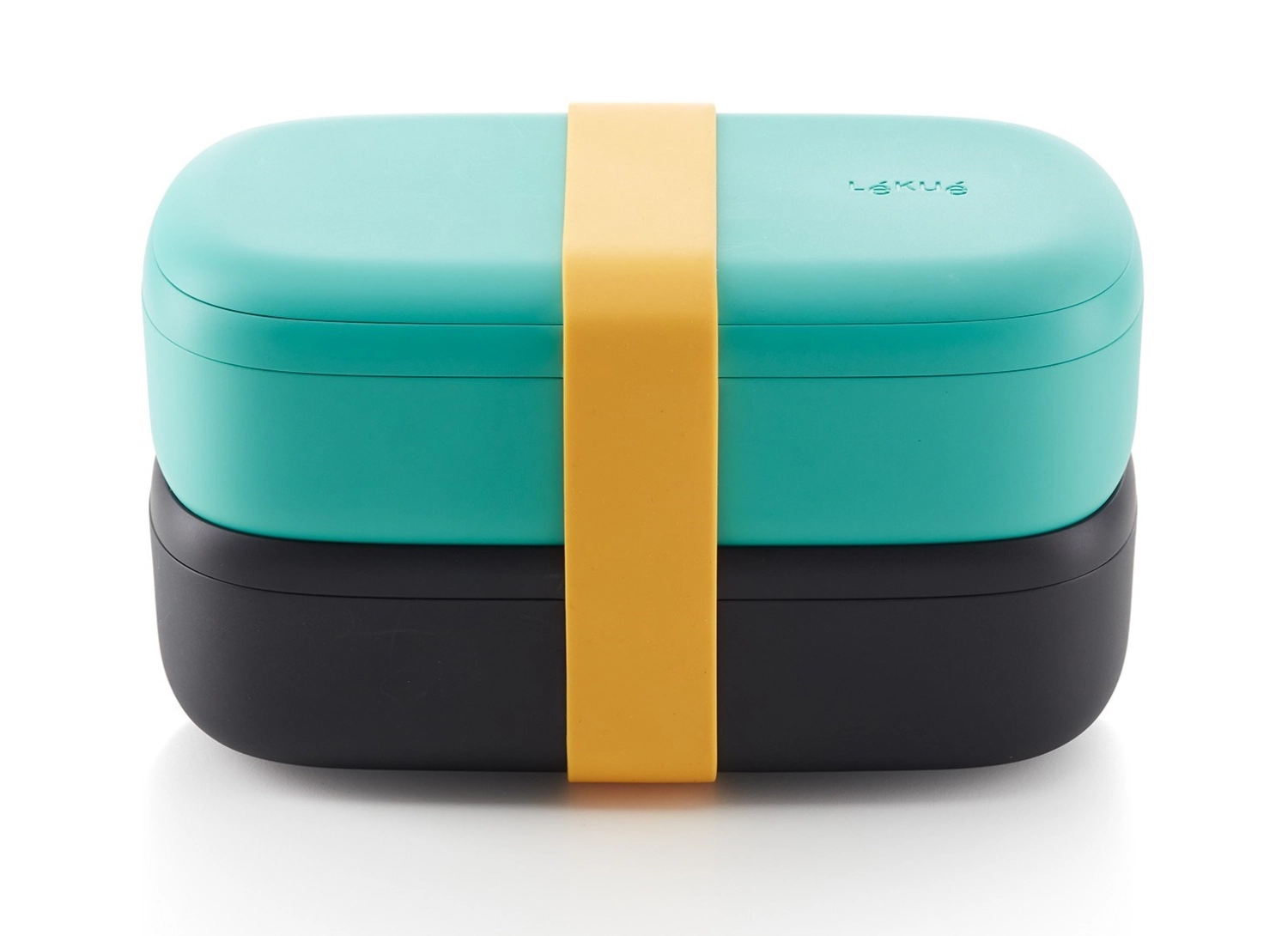 Lunchbox mit Besteck 19.2x10x11cm 500ml Kunststoff türkis
