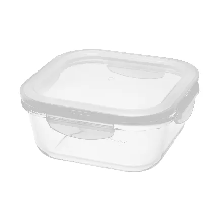 Ofenglas Behälter mDeckel quadratisch 0.75lt 15.5x15.5x6.9cm