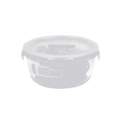 Ofenglas Behälter mit Deckel rund 0.65lt D15.5cm H7.5cm