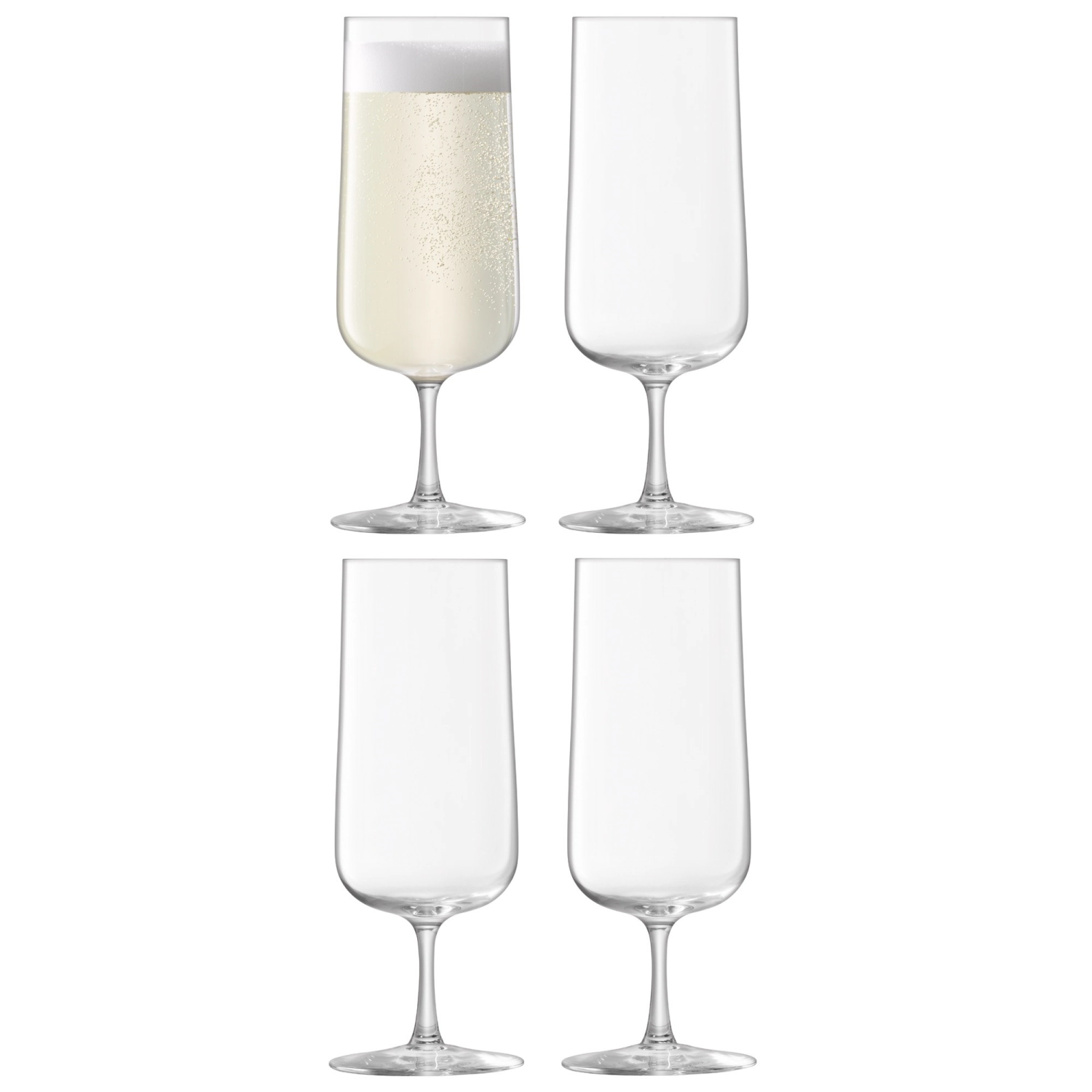 4er Set Arc Sektkelch 240ml Clear