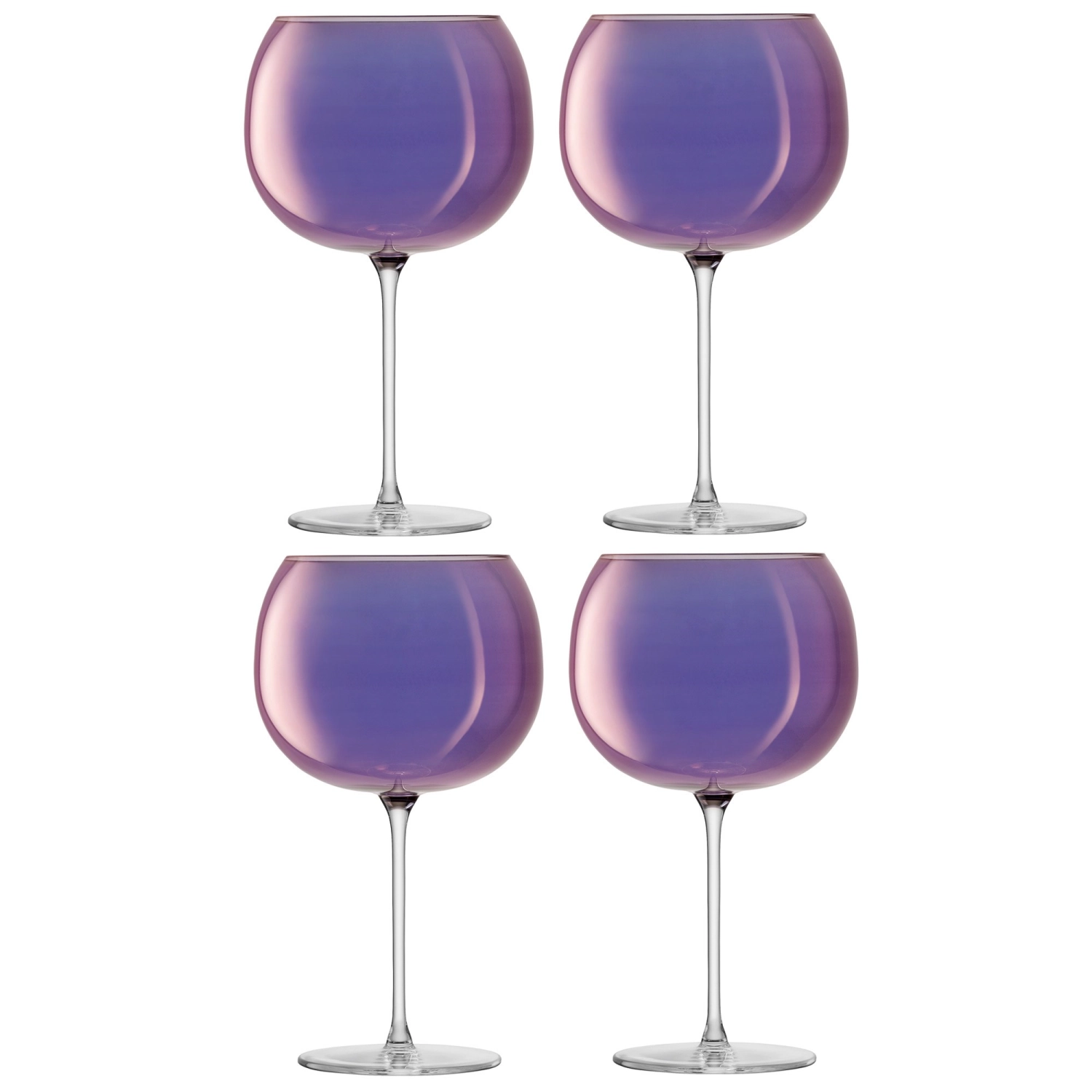 4er Set Aurora Ballonglas 680ml - polar-violet