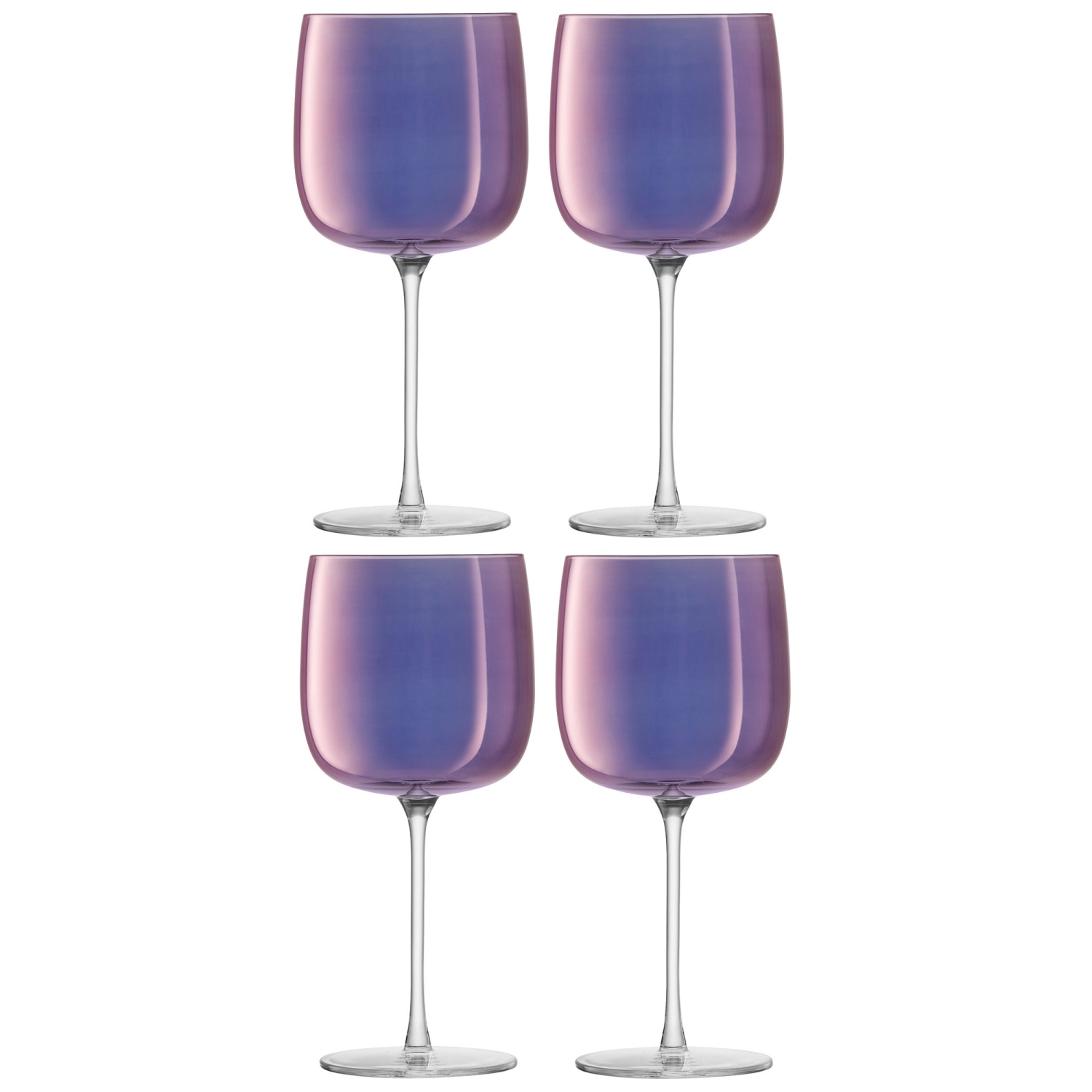 4er Set Aurora Weinglas 450ml - polar-violet