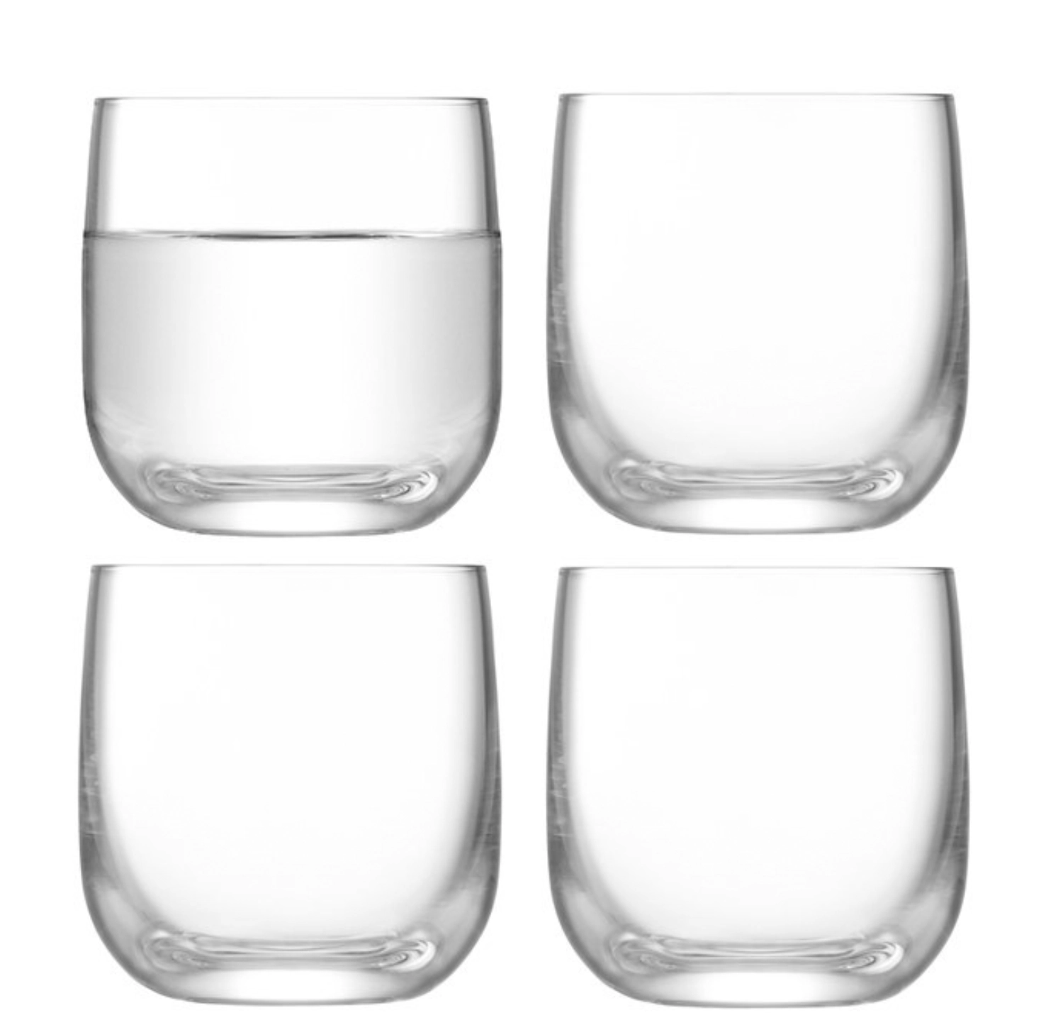 4er Set Borough Shot Glass 75ml Clear