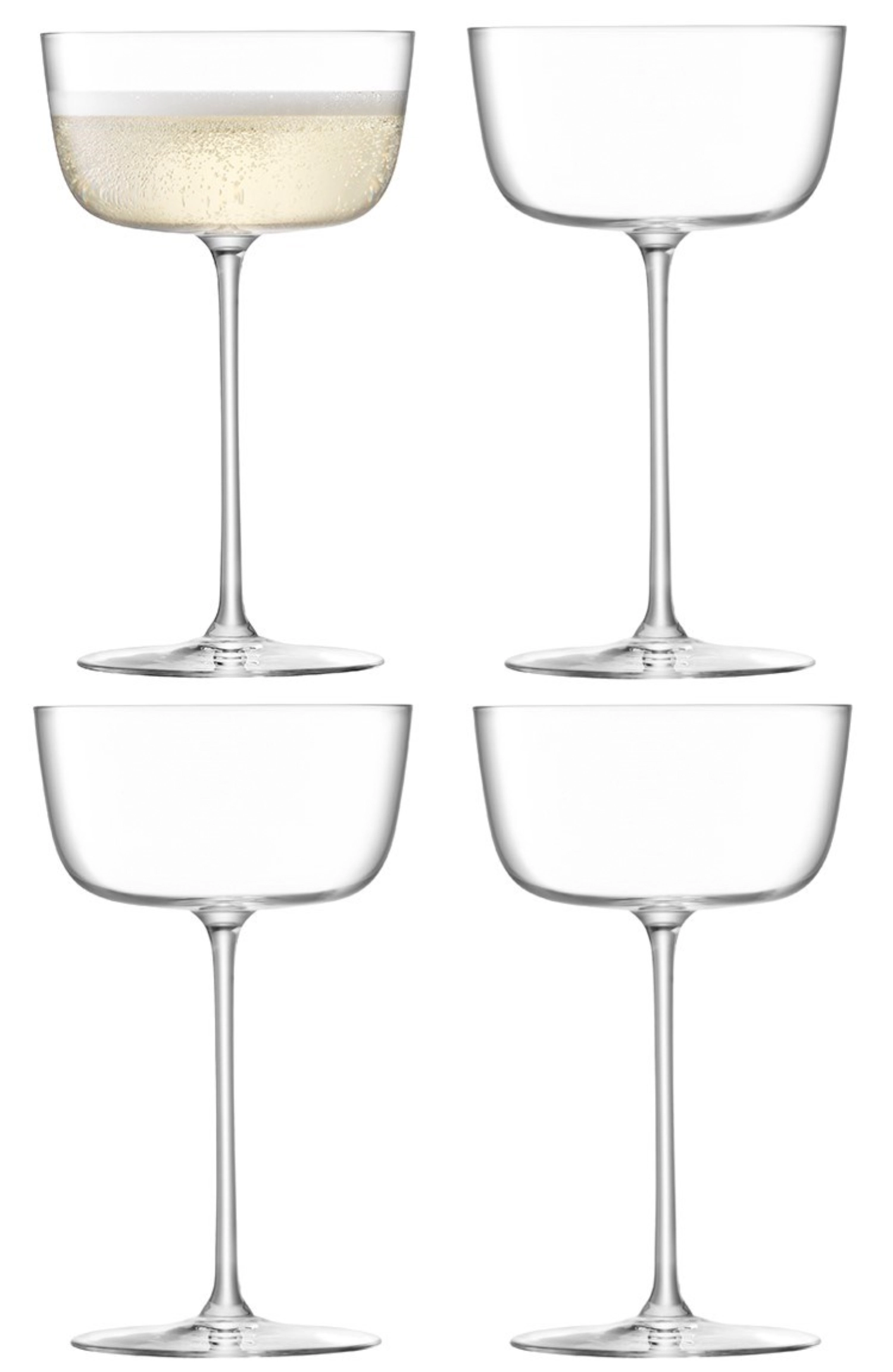 4er Set Borough Cocktailschale 240ml klar