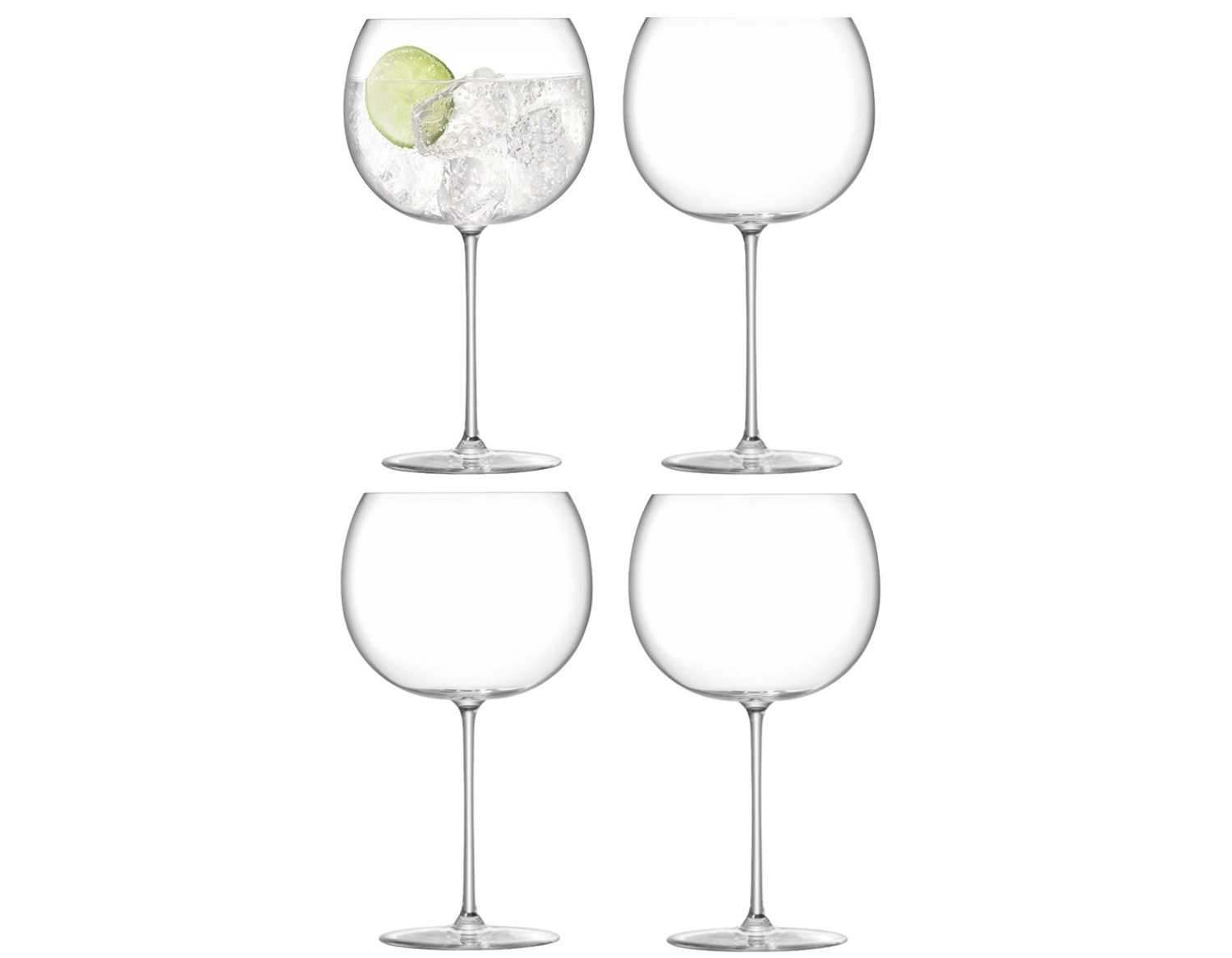 4er Set Borough Ballongläser 680ml klar