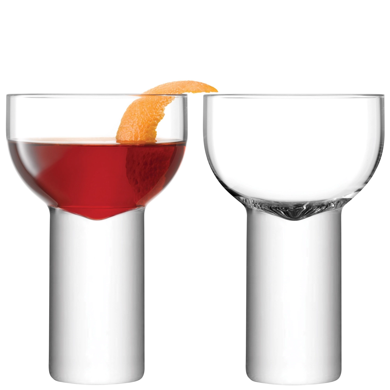 2er Set Boris Nick & Nora Glas 185 ml klar