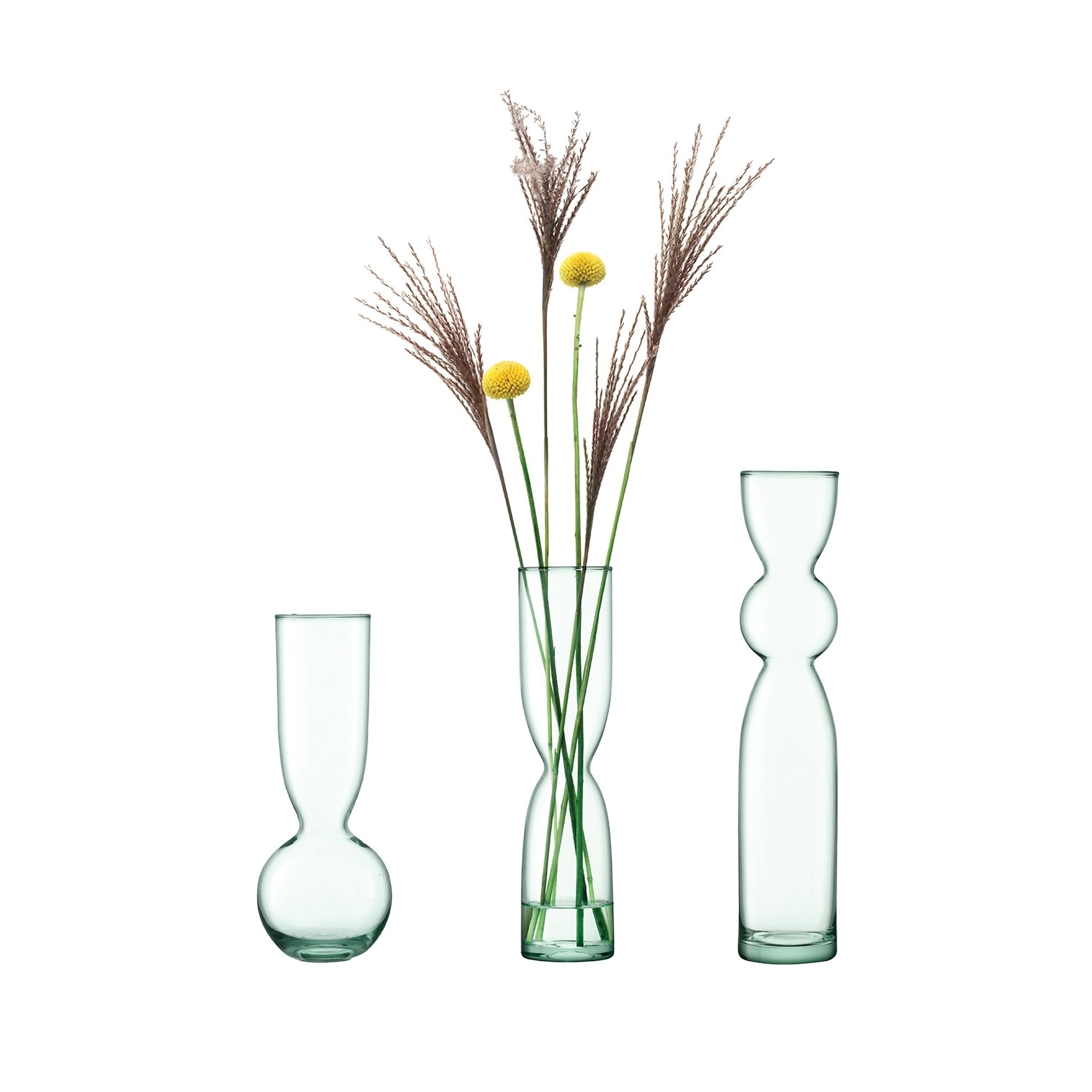 Canopy Trio Vase Set H25cm H30cm H35cm recy. Optik