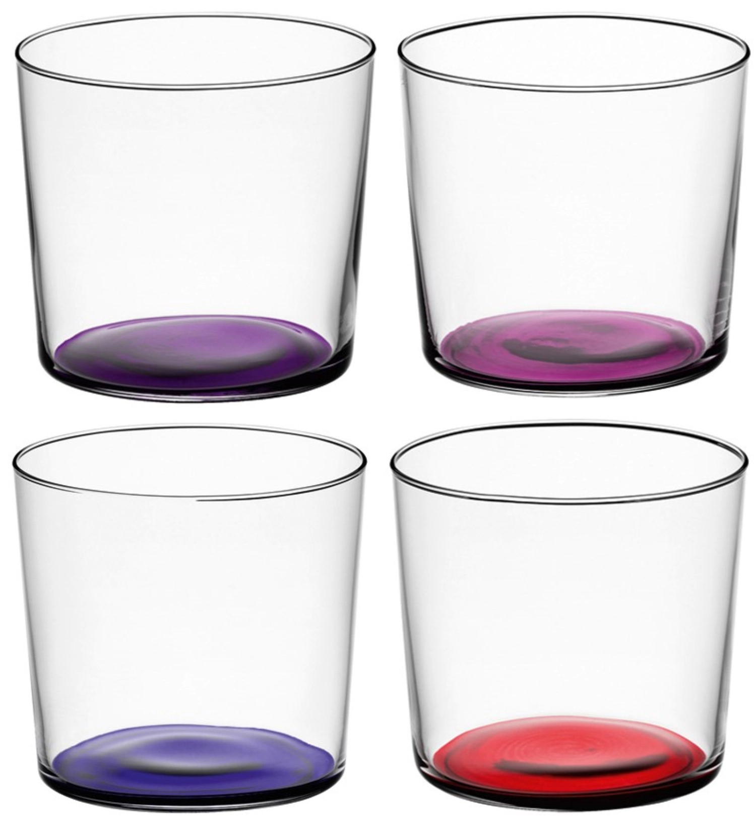 4er Set Coro Becher 310ml - berry Farben