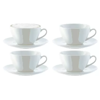 4er Set Dine Cappuccinotassen 0.35L