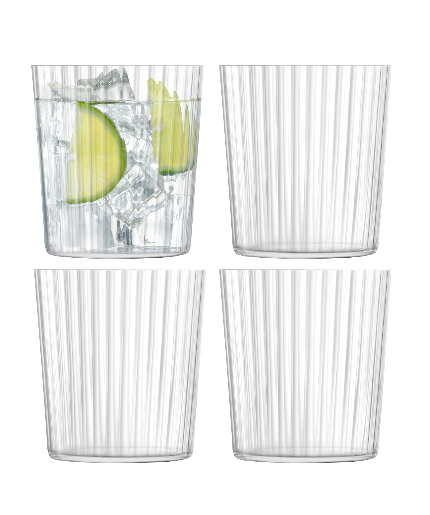 4er Set Gio Line Becher 390ml klar