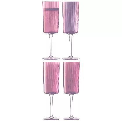 4er Set Gems Champagner Flutes 210ml Garnet assort.