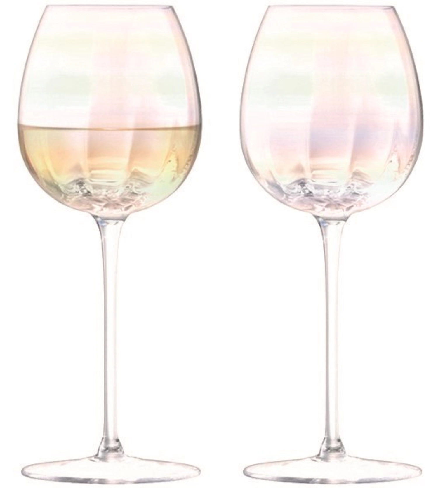 2er Set Pearl Wei?weinglas 325ml - perlmutt