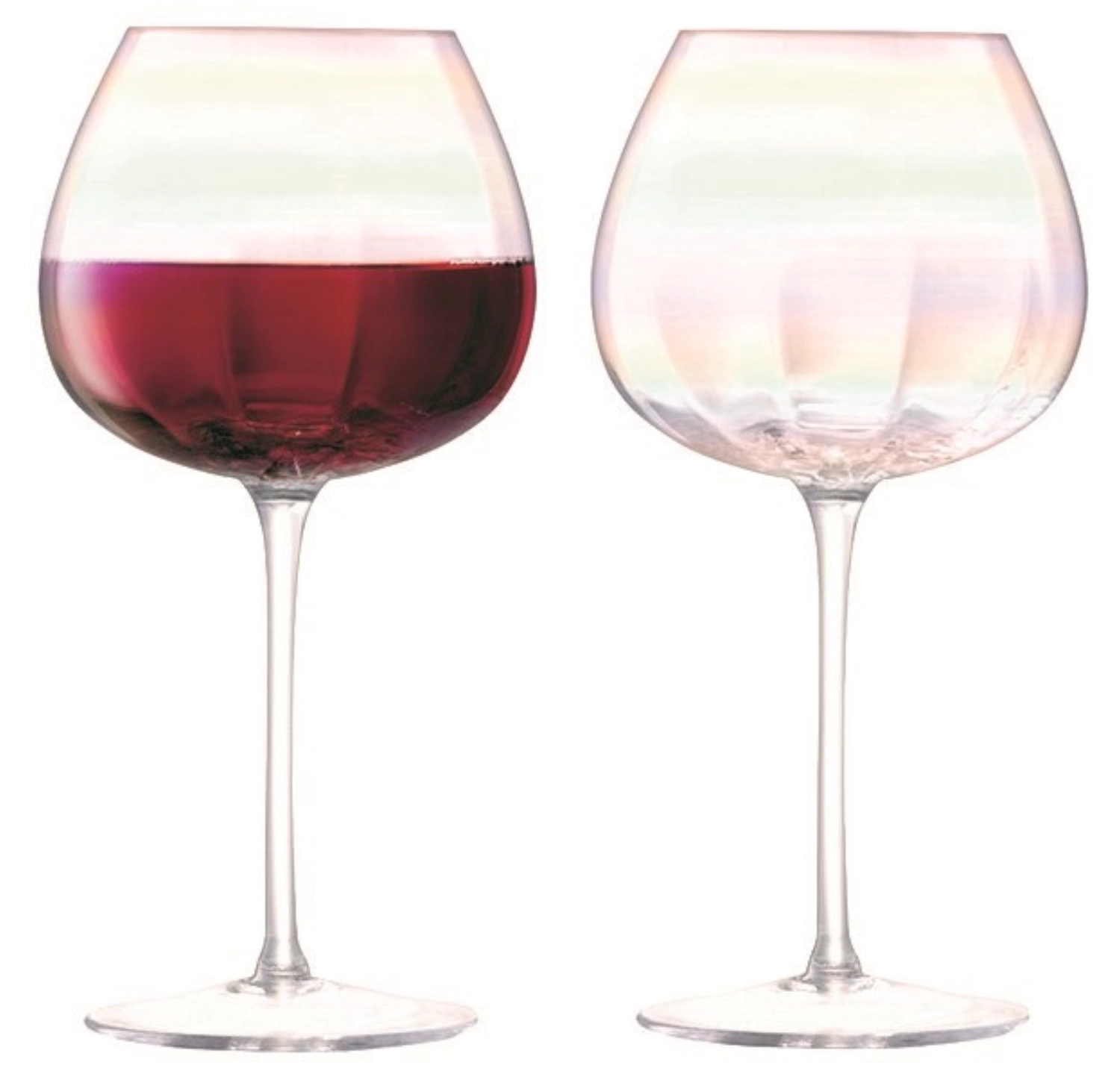 2er Set Pearl Rotweinglas 460ml - perlmutt