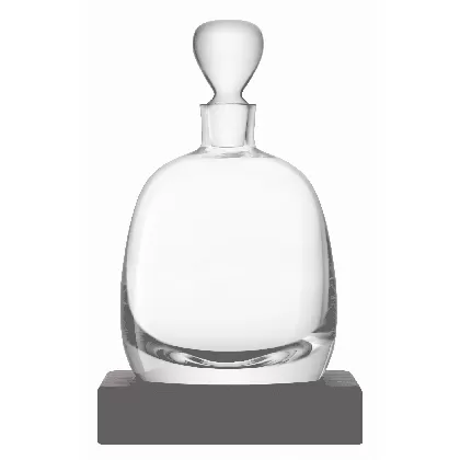 Whisky Islay Karaffe 1L - Nussbaum Sockel