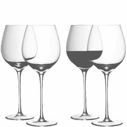 4er Set Wine Rotweinglas 700ml - klar