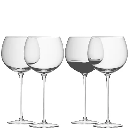 4er Set Wine Balloon Glas 570ml - klar