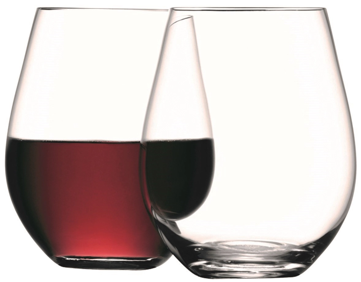 2er Set Wine Weinbecher Gross 530ml Klar