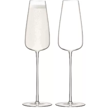 2er Set Wine Culture Sektflöte 330ml - klar
