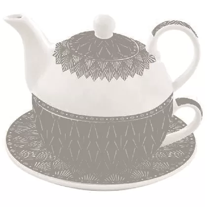 Atmosphere Teekanne und Tasse in GB, 350 / 350ml, türkis