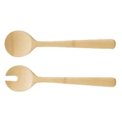 Salatbesteck, Bambus, 27cm