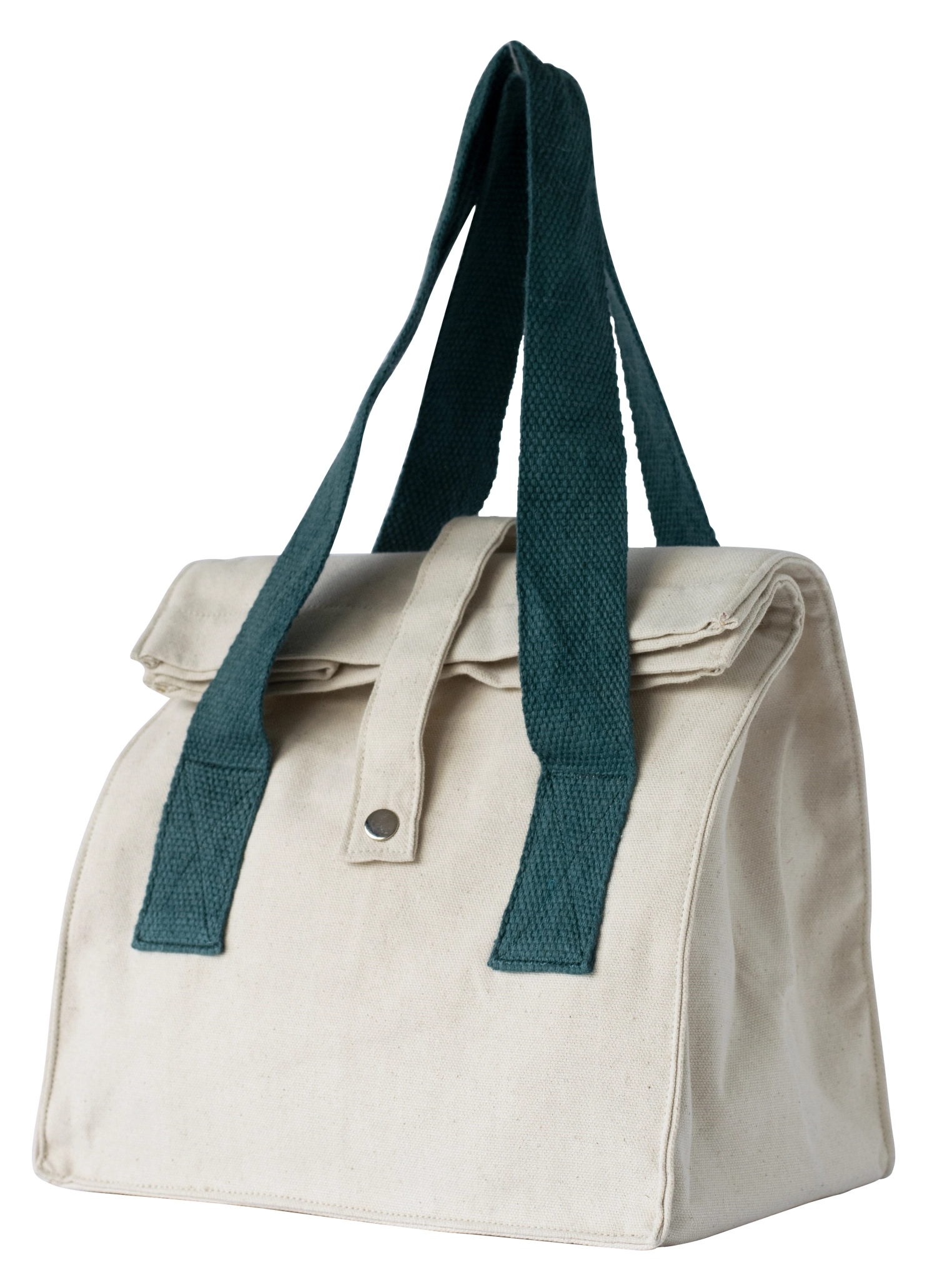Lunch Tasche, natural, dunkelblau 32x25x17cm