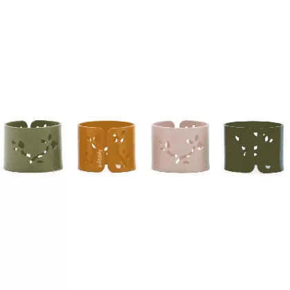 24 Stk. Display mit Serviettenring, Metall, D4x3.5cm