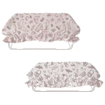 2er Set Abdeckung, Baumwolle, recht 34x24cm u 40x26cm
