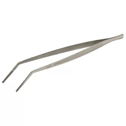 Küchenpinzette abgewinkelt 30cm