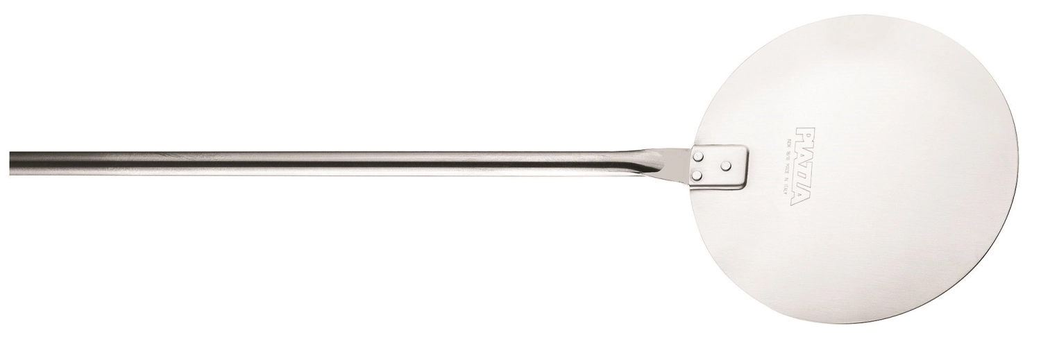Pizzaschieber rund D18cm ganz aus Edelstahl L Total 168cm