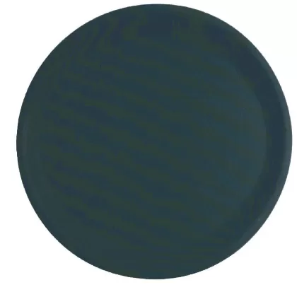 Tablett antirutschbeschichtet schwarz rund 38cm