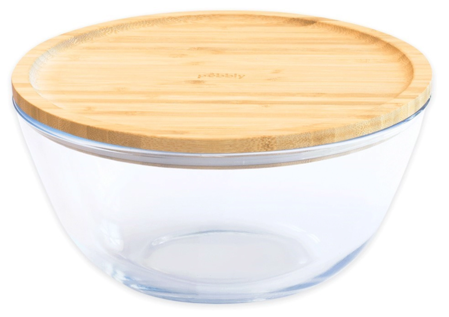 Vorratsglas mit Bambusd., 0.77l, D15x H9cm rund