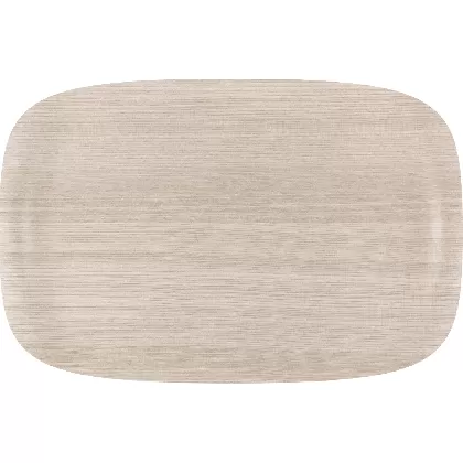 Tablett Wave Art Light Wood 32x21cm