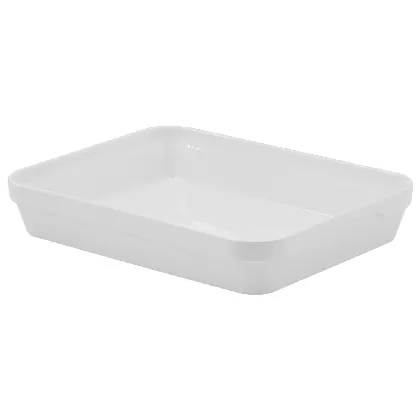 Auflaufform rechteckig 28x17x4.5cm, weiss