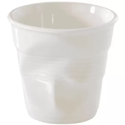 Knitterbecher Frühstück, 33cl, weiss